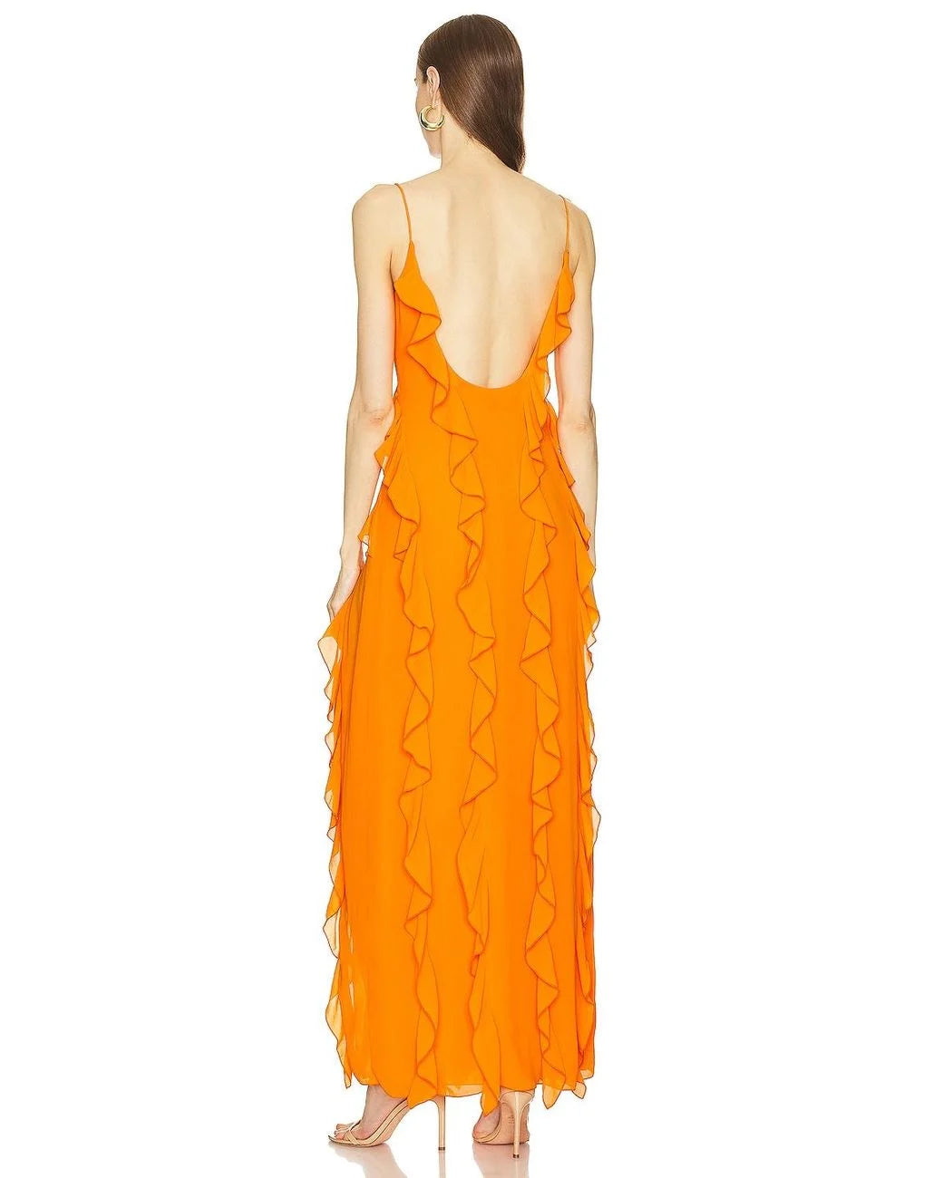 Nenah Gown - Bright Orange