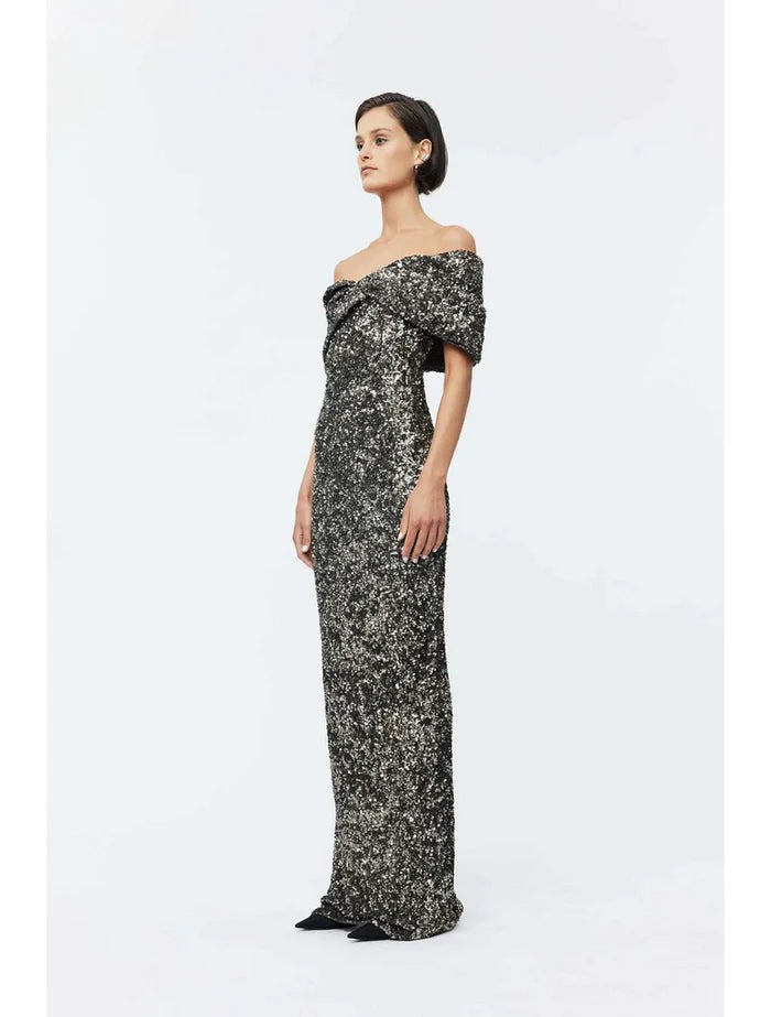 Mirella Gown - Gunmetal