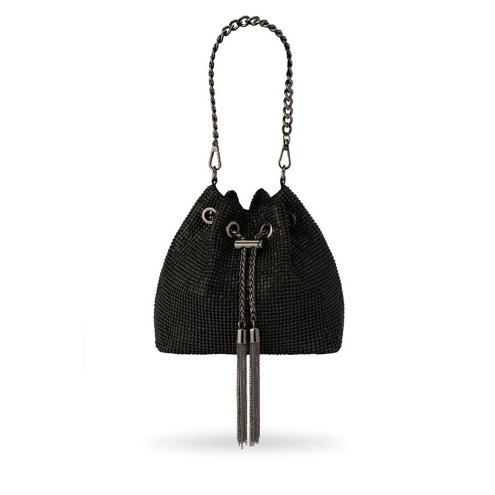 Sylvie Crystal Pouch - Black
