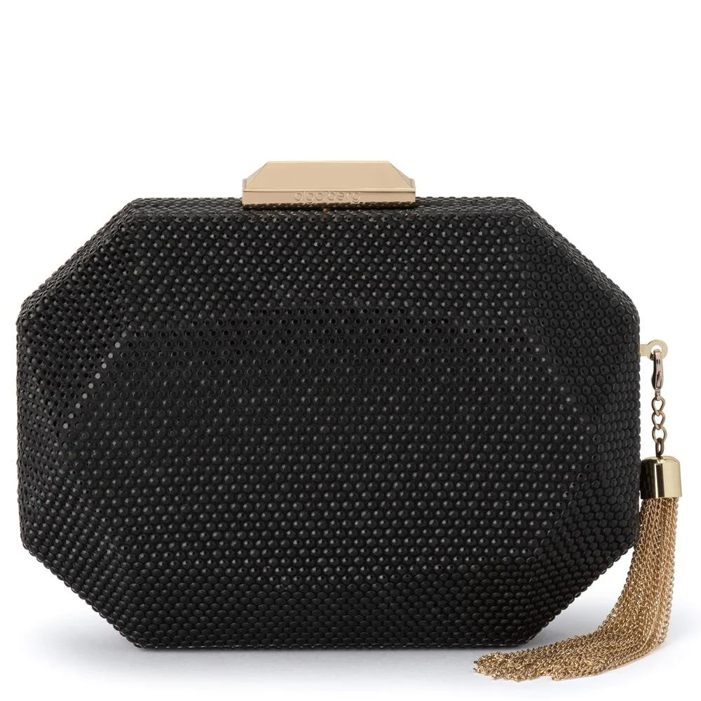 Tilly Clutch with Tassel - Black